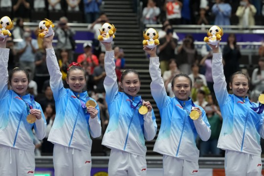 勇揽9金4银6铜 中国“大体操”绽放名古屋